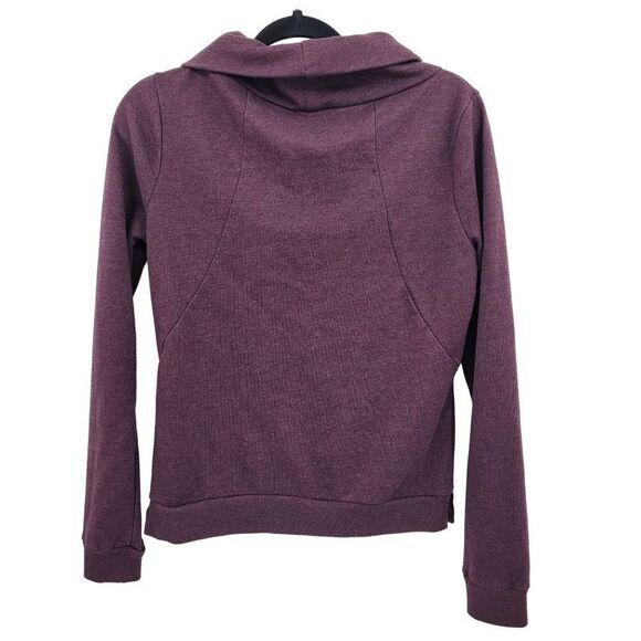 Converse Sweatshirt M Purple Oversized Cowl Neck Long Sleeve Streetwear Grunge - Picture 3 of 12